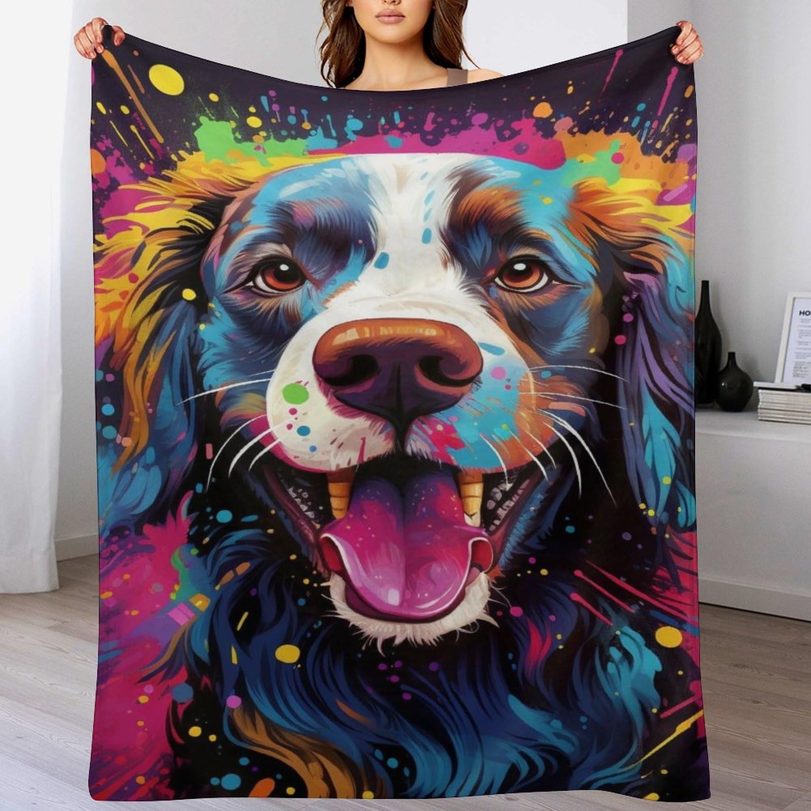 Couverture en flanelle pour chien 150x200cm plaid doux toutes saisons