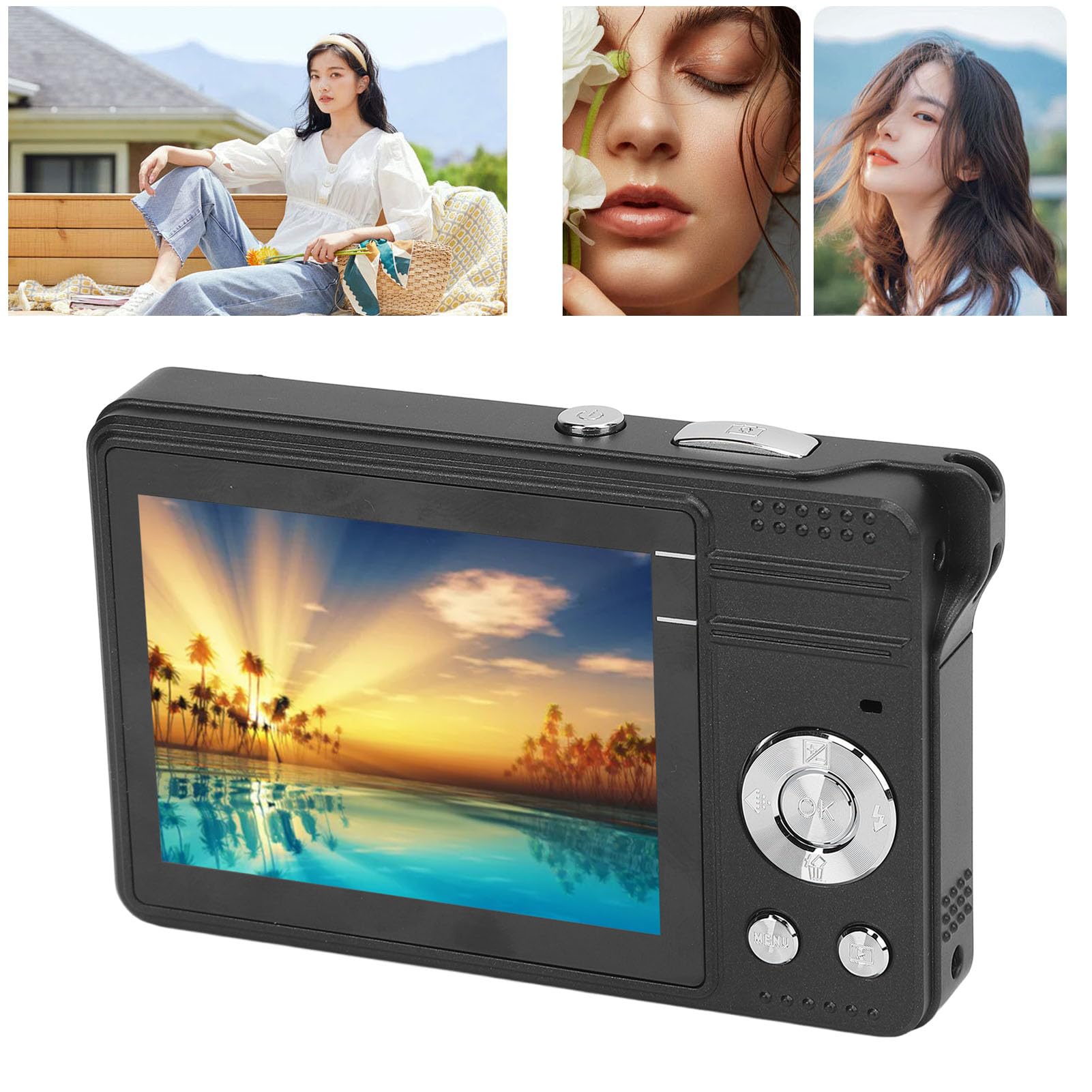 Amazon | デジタルカメラ、 2.8 インチ IPS カラースクリーン 1080p