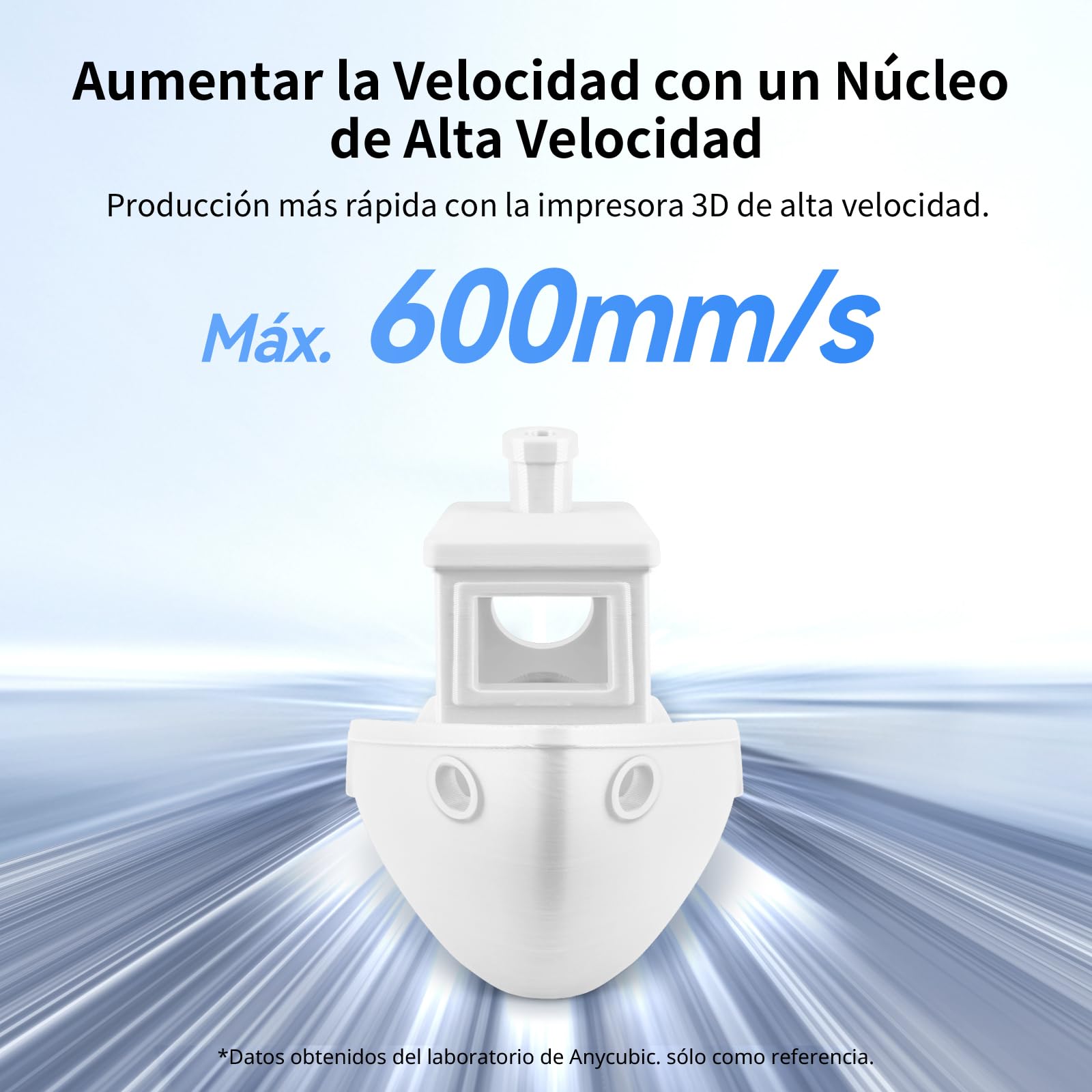 ANYCUBIC Filamento de Alta Velocidad para Impresora 3D 1,75mm 10KG | Carrete Desmontable y Reutilizable, 10X Más Rápido, Identificación Inteligente, +/-0,02mm de Precisión, Blanco Brillante