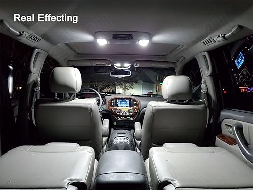 Miniatura 4 de Paquete de 13 piezas de luz interior LED de expedición blanca de 6000 K para Ford Expedition 2003 2004 2005 2006, con diagrama de colocación y