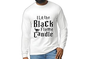 I Lit the Black Flame Candle Shirt: Halloween Magic for All Ages