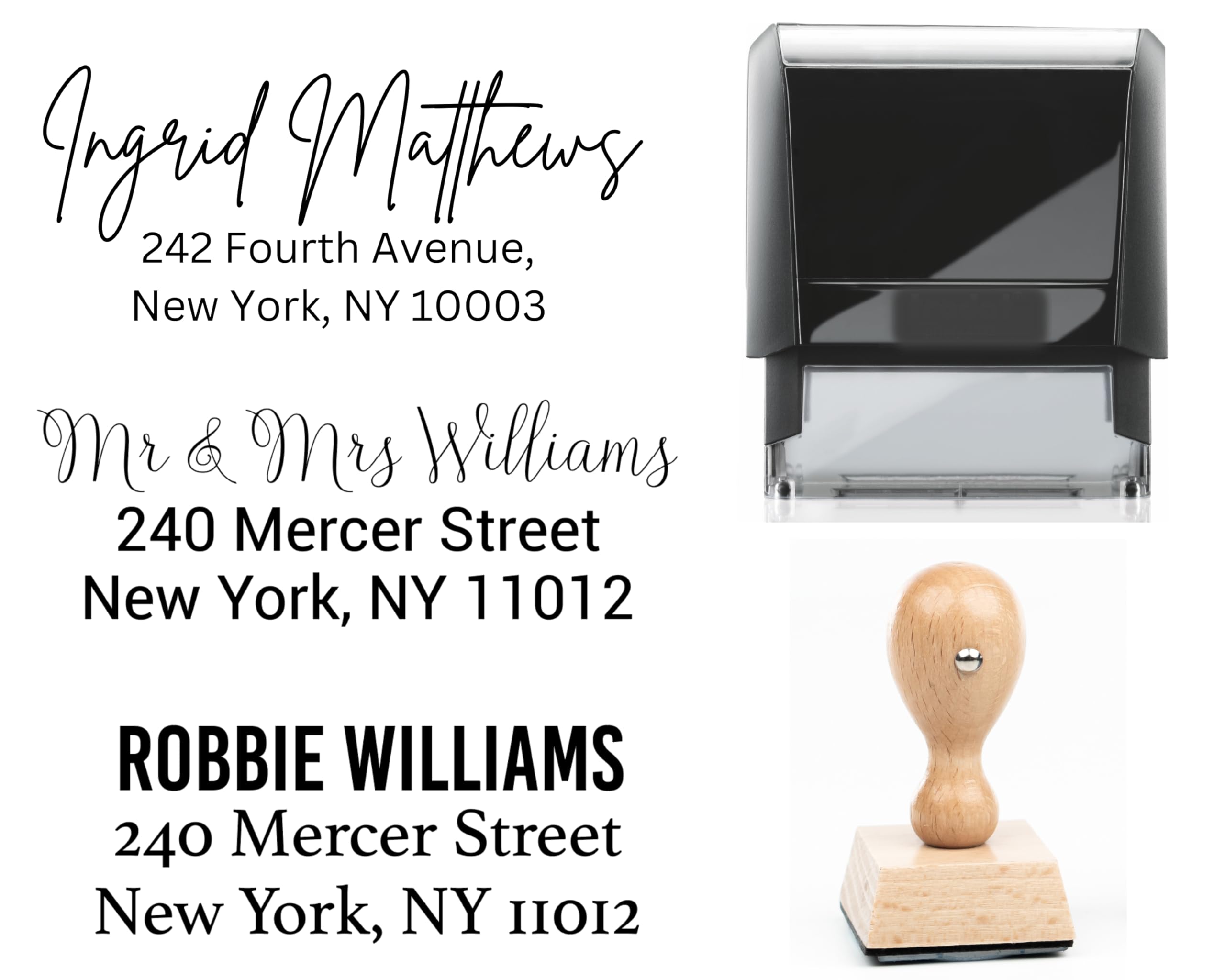 Custom Return Address Stamp – Personalized Self-Inking Stamper with 30+ Font Options | Create Your Own Design (Small 1 7/8" x 3/4")