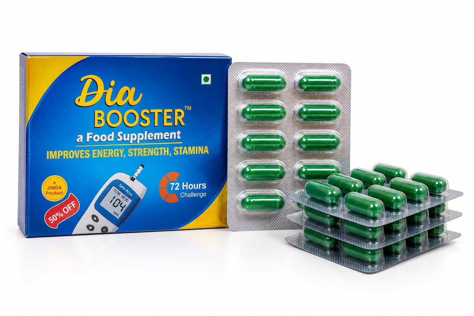 Dia Booster 30 Capsules – Advanced Natural Blood Sugar Support | Helps Manage Glucose Levels | Ideal for Diabetic & Insulin-Dependent Individuals | Zero Side Effects-image-20