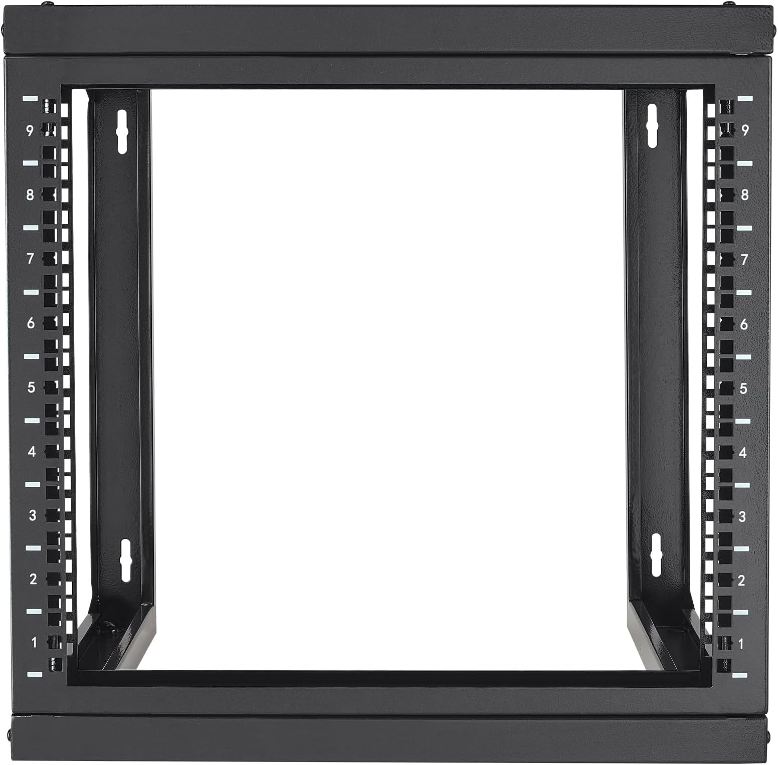 VEVOR 9U Server Rack,Wall Mount Network Rack for 19 Inch IT Equipment, Open Frame Rack for AV & Server Equipment, 18'' Deep 150 lbs Max Load Capacity 9U Rack