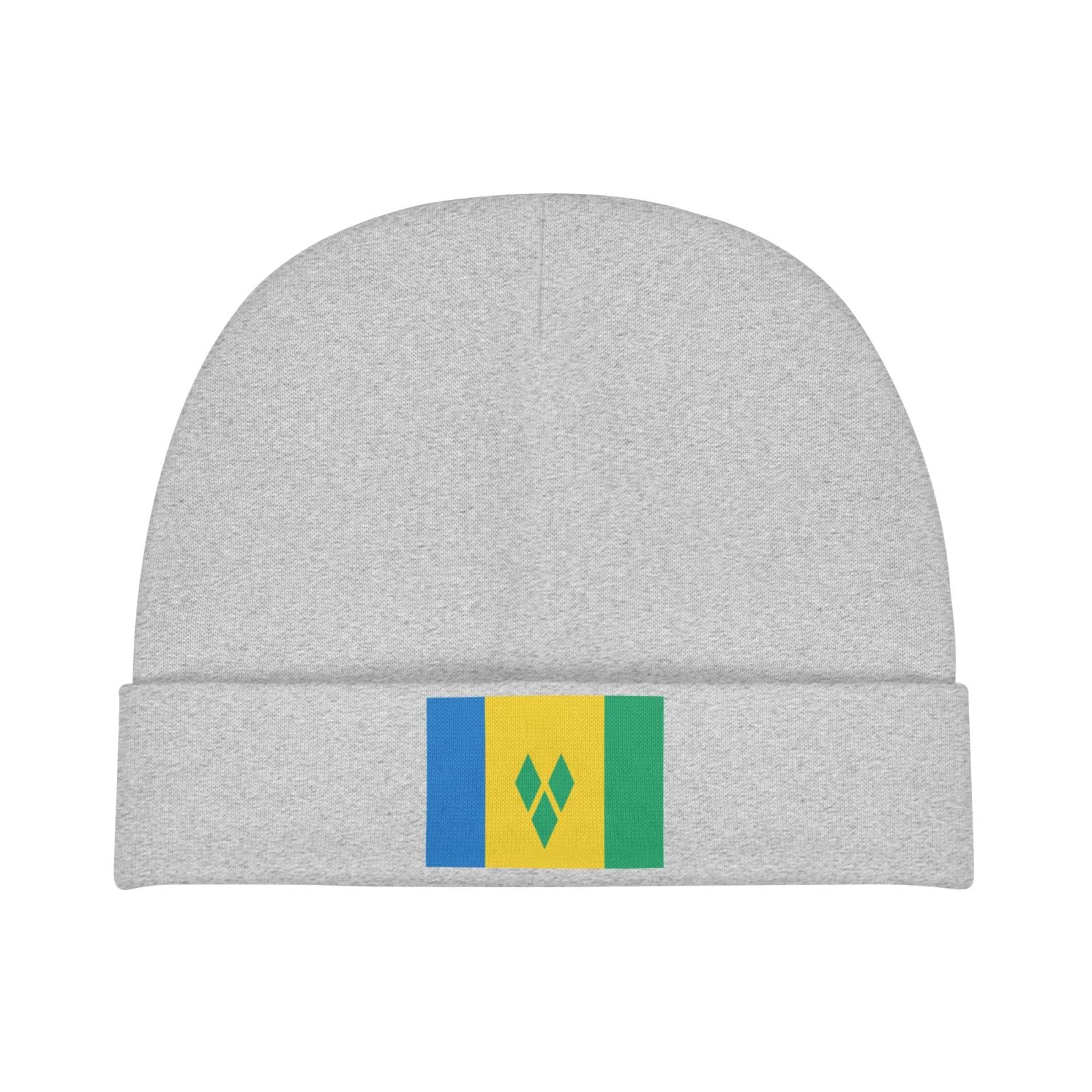 HaiRui YunDa Flag of Saint Vincent Grenadines Baby Beanies Cap Children's Winter Knitted Hat Toddler Warm Infant Knit Hats Gray