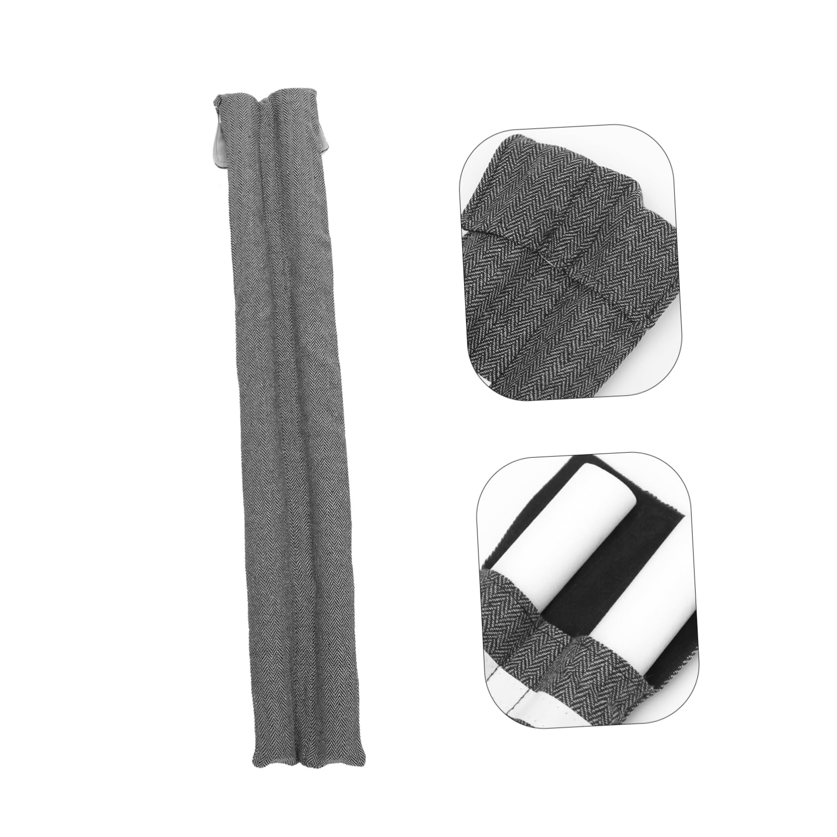 Uonlytech 1Set Door Bottom Seal Blocker Windproof and Soundproof Draft Stopper for Door Frames Durable Noise Blocker with Chevron Pattern for Peaceful Living