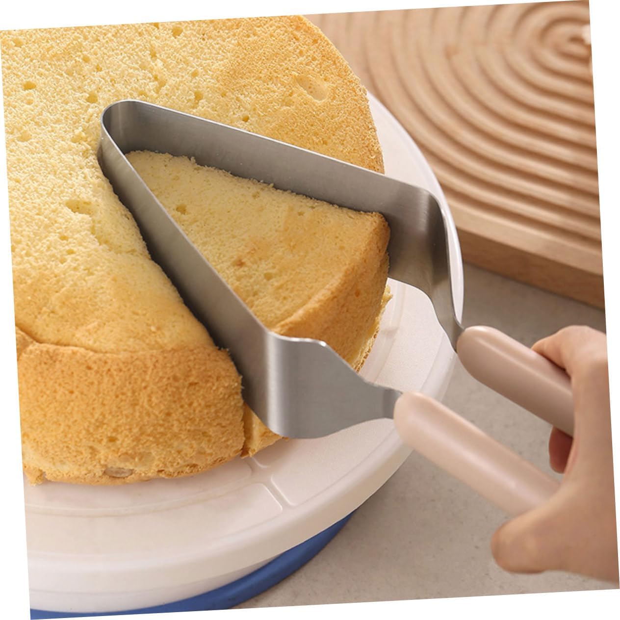 Generic 4pcs Cake Slicer Tools Party Cake Cutter Cutting Tool for Wedding Serving Wedding Cutting Stainless Steel Server Pie Cutter Cheese Pp Cut Out Metal