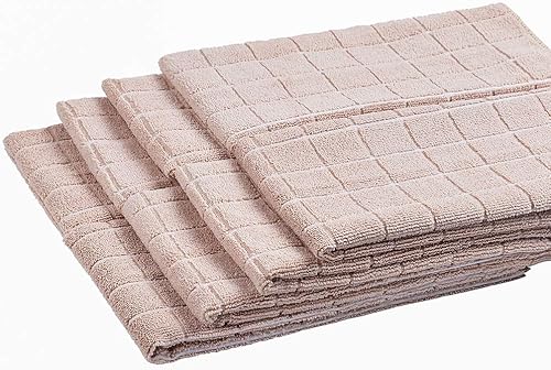 Miniatura 2 de Toallas de cocina de microfibra, suaves, súper absorbentes y sin pelusa  8 unidades (colores verdes diseño de rejila)  26 x 18 pulgadas