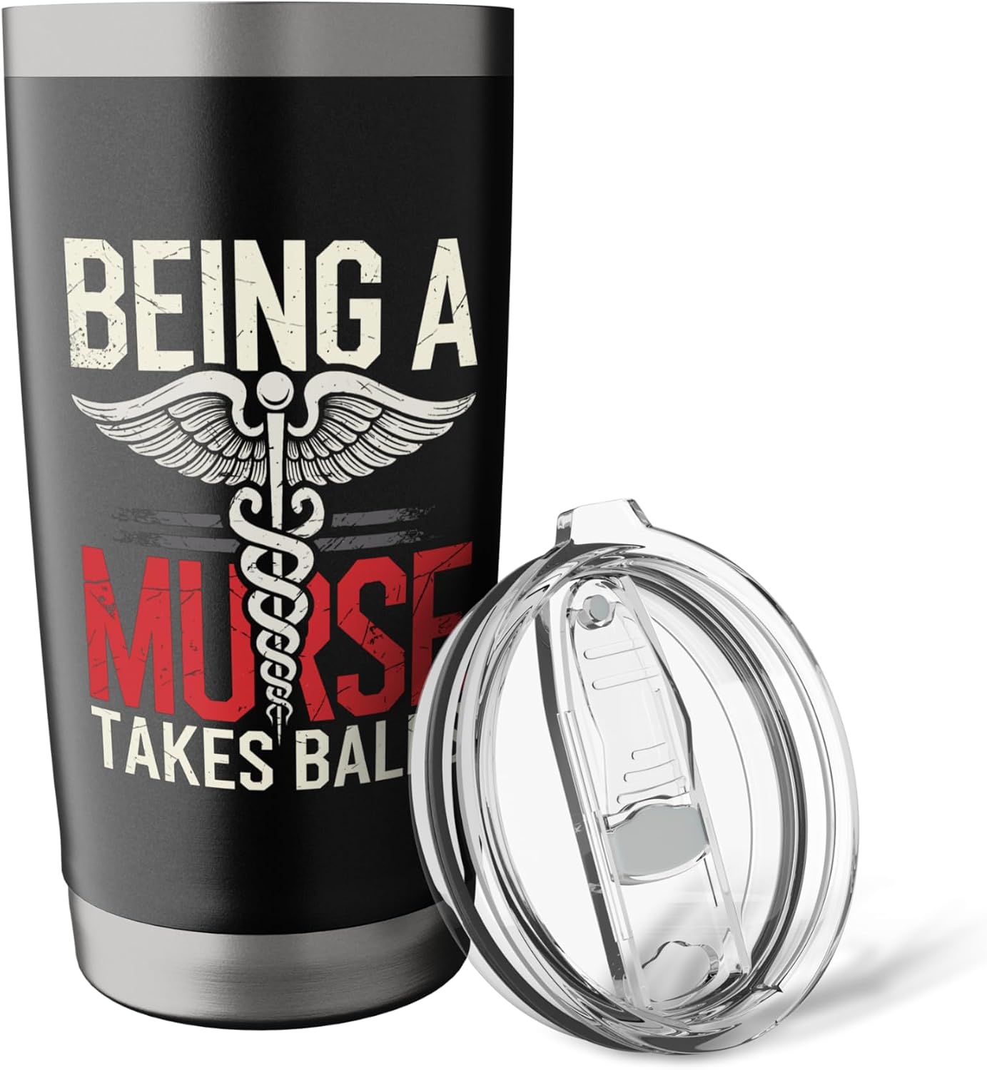 Trending Male Nurse Humor Phrase Stainless Steel Insulated Tumbler image 5