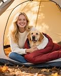 Sac de couchage individuel pour adultes Enfants 3-Season, Ripstop étanche léger, Vent du fond double Zipper, Sac de compression, Portable Camping Randonnée Sac à dos
