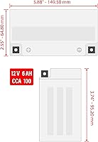 Vista 2 de Caltric Agm - Batería compatible con Yamaha Zuma 125 Yw125 2009 2010 2011 2012 2013 2014 2015 2016 2017 2018