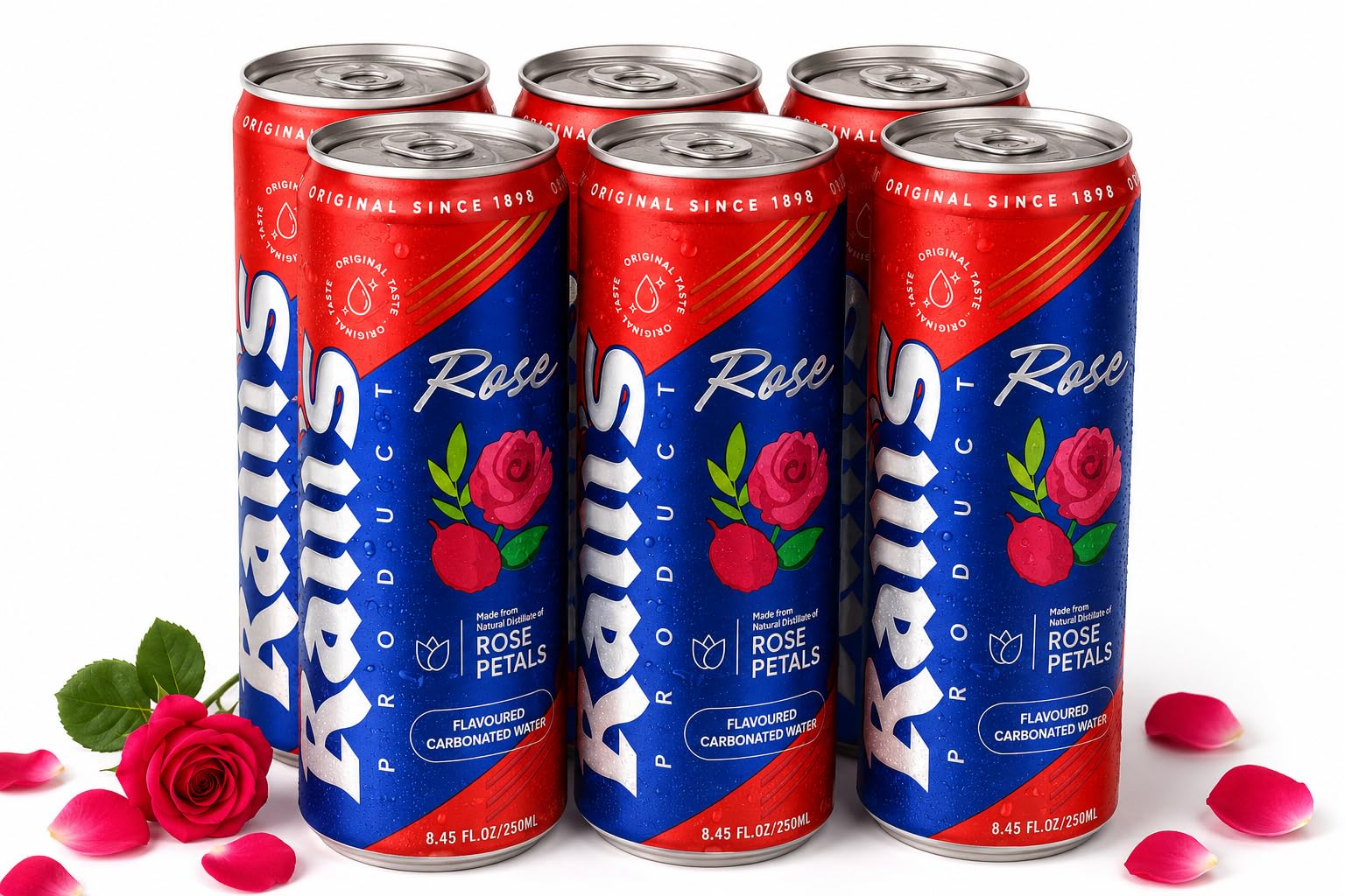 Ralli's Rose Flavoured Carbonated Water | Pack of 6 | 250ml Each | Refreshing Sparkling Drink for Parties, Mocktails & Celebrations-image-24