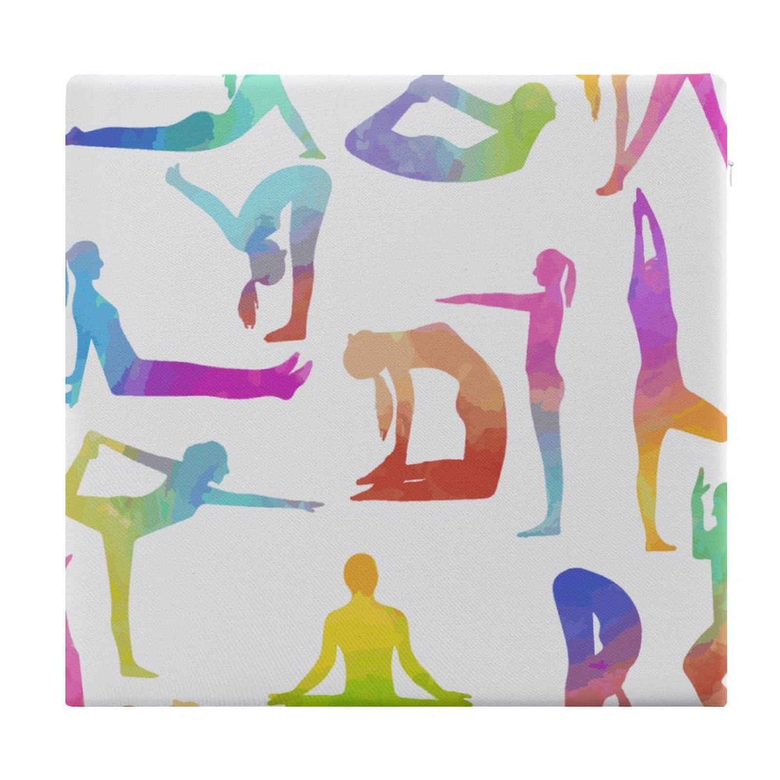JZemdybill Chair Pad, Gymnastics Seat Pad, Square Chair Cushion for Yoga Living Room Balcony
