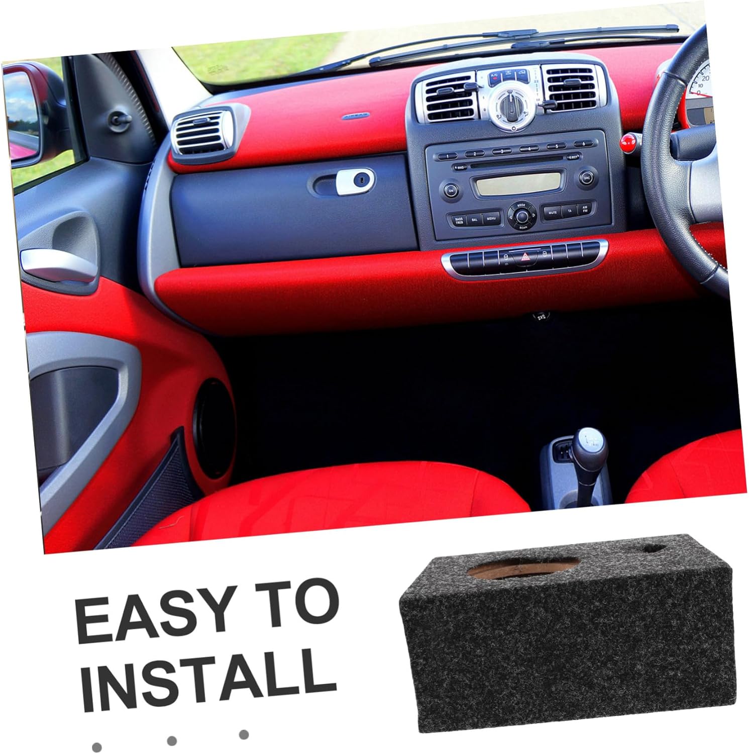 Generic Versatile Vehicle Audio Enclosure Box for DIY Car Audio Projects High Durability Speaker Case with High Frequency Ports for Superior Sound Quality and Easy Setup