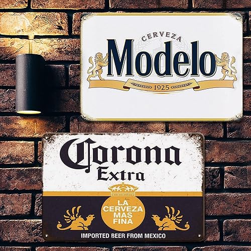Miniatura 8 de Letreros de bar, carteles de cerveza para cueva de hombre, letreros de cerveza modelo para decoración de garaje, decoración de bar, 8 x 12 pulgadas,