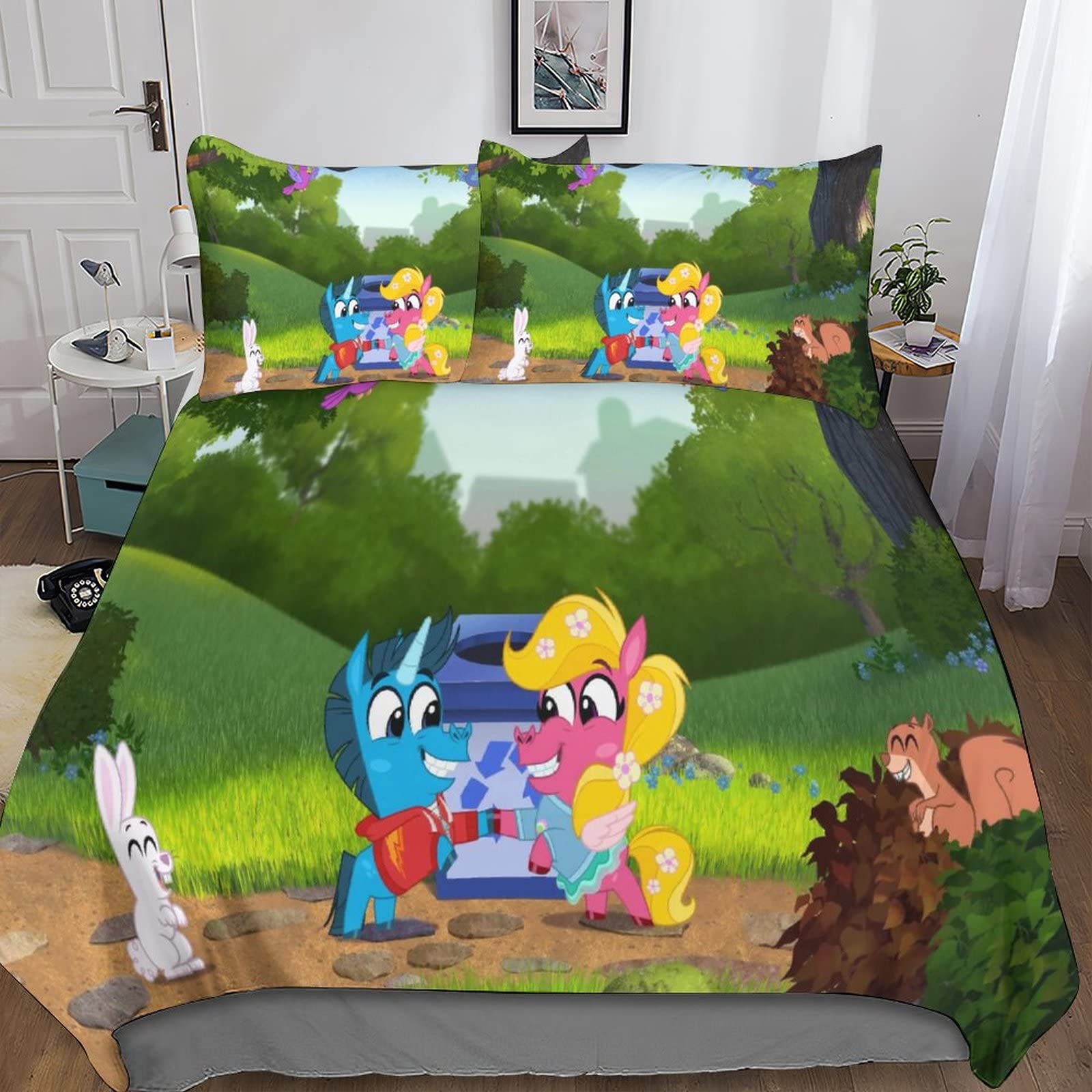Housse de couette 3D fermeture éclair Cohen and Paige lit double 200x200