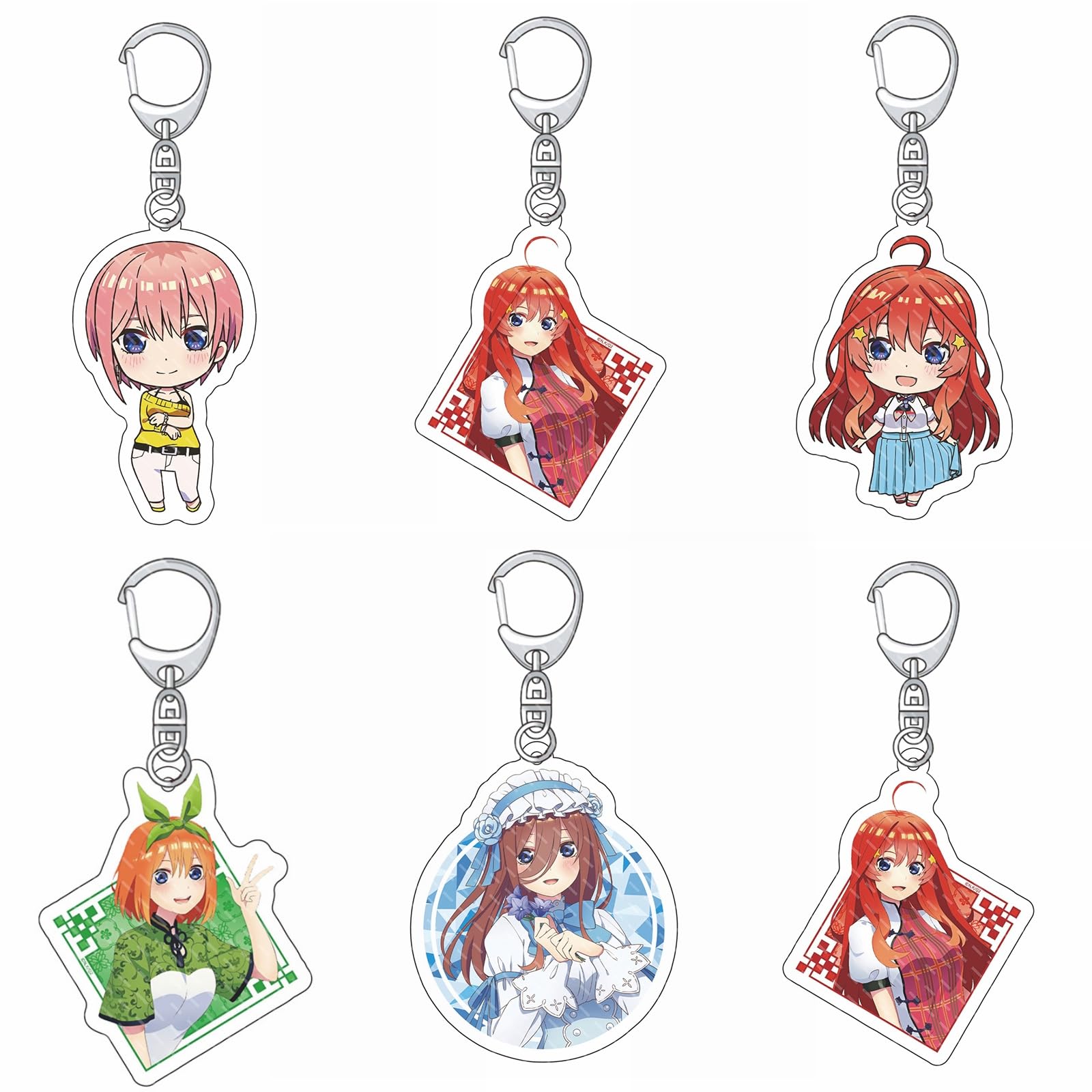 Amazon.co.jp: 中野一花 中野二乃 キーホルダー 非公式 五等分の花嫁風 