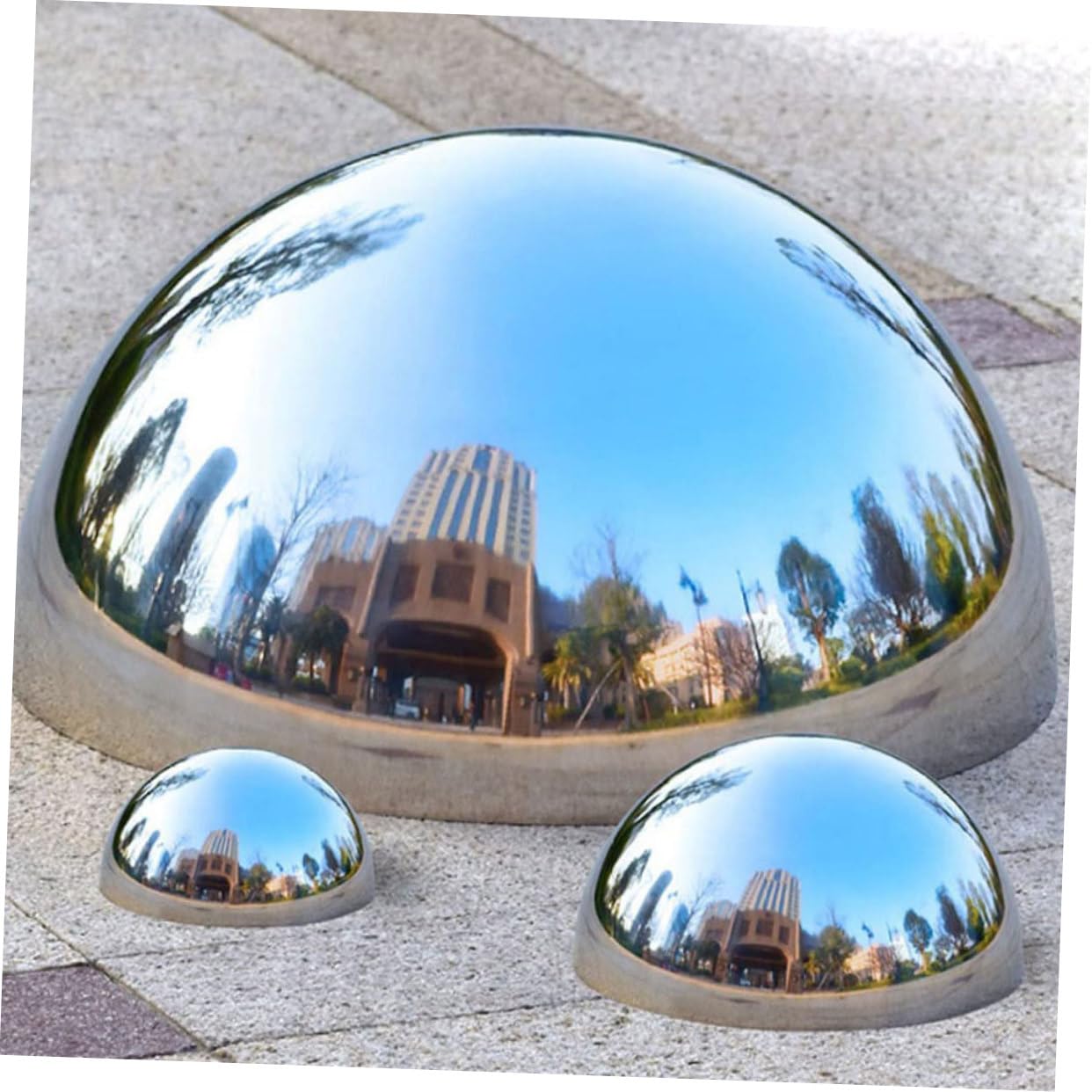 4 Count Boule Réfléchissante Miroir Sphères De Jardin Globe