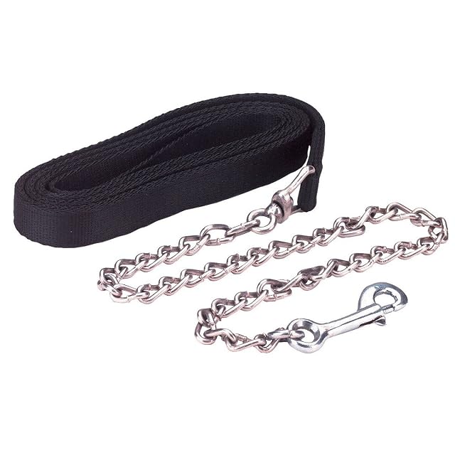 EXCELLENT Suministros Para El Caballo Cuerda De Plomo Con Cadena Negra 250 cm