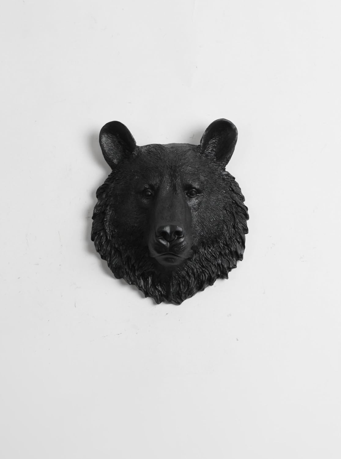 The Tippens 1 Mini Resin Bear Head Jet Black Bear Head