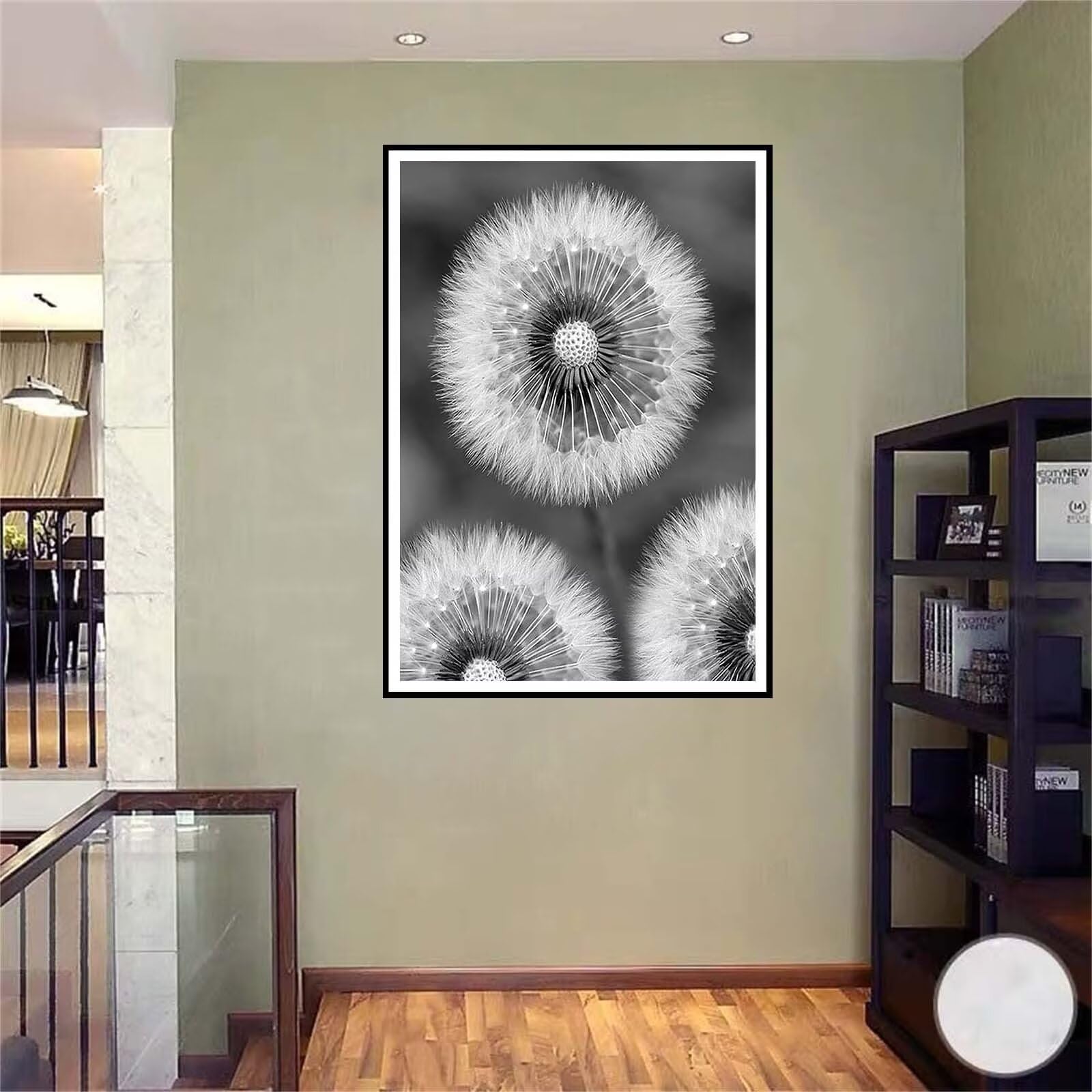 Kit per Diamond Painting Full Fai Da Te 5D Leone Pittura Diamante a mosaico Strass Tela Croce Ricamo a Punto Diamante Art Craft per la Decor della Parete di casa Square Drill,40x50cm/16x20inch