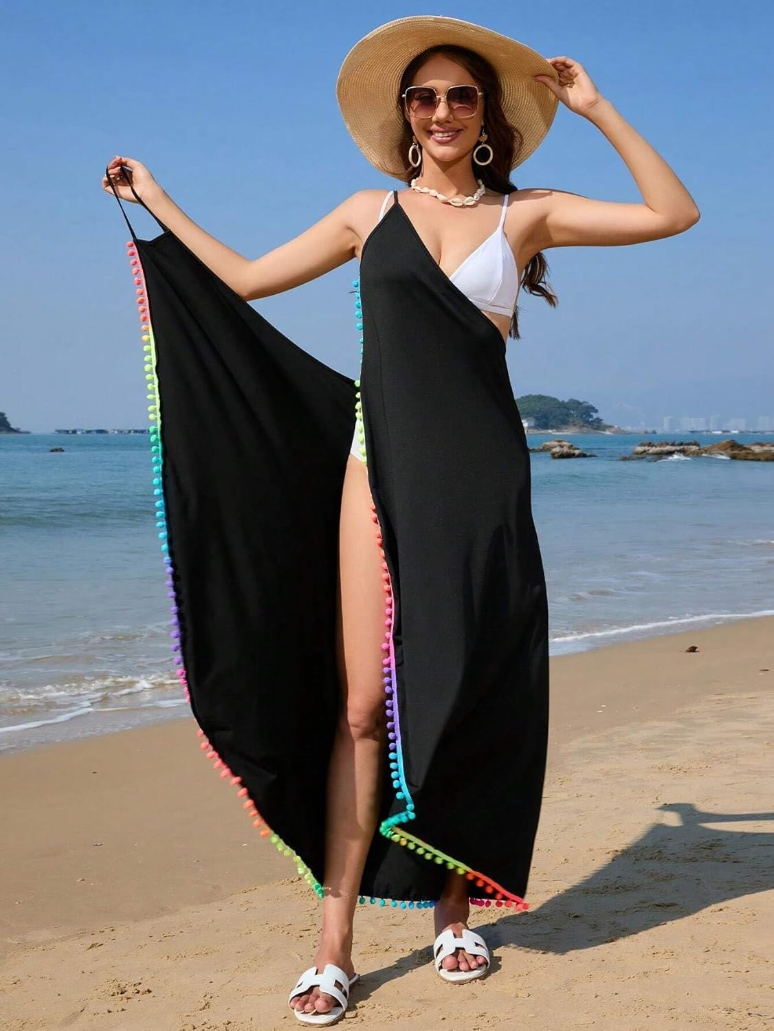 swimsuit coverup for women Beachwear Smock Cover-Up, Pattern Summer