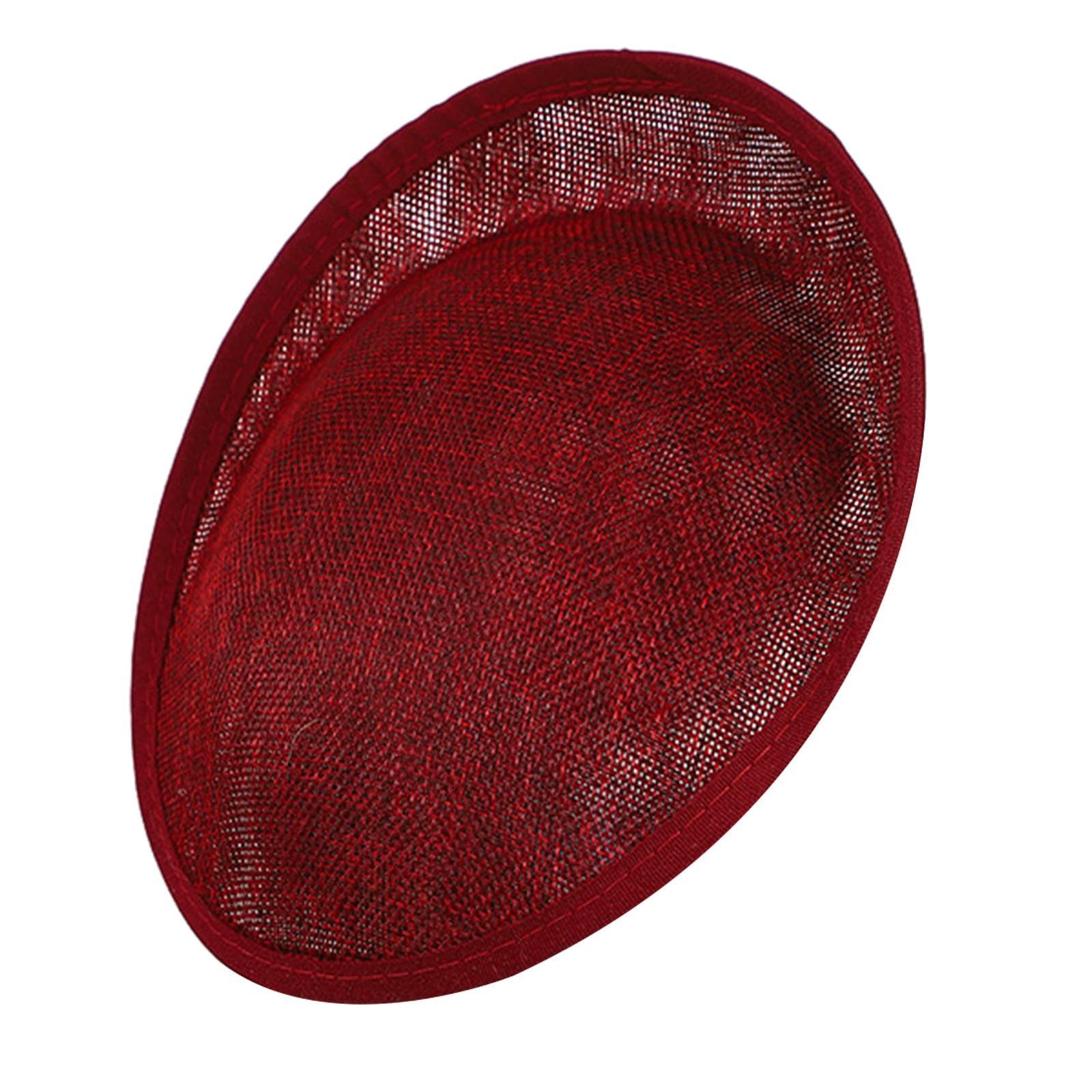Yazhuq Linen Fascinators Hat Base Colrful Pillbox Hat Percher Headwear Elegant Fascinator Hat Base Pillbox Hat