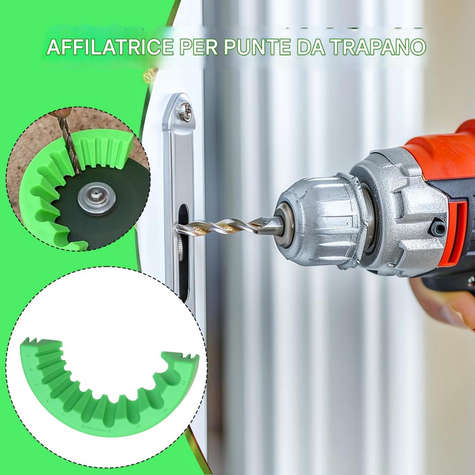 Attacco di macinazione della punta del trapano, affilatore per moto per il macinino da banco - Old Drill Bit Grinder,Strumento ausiliario da 3-12 mm di acrenatura vecchia ginder