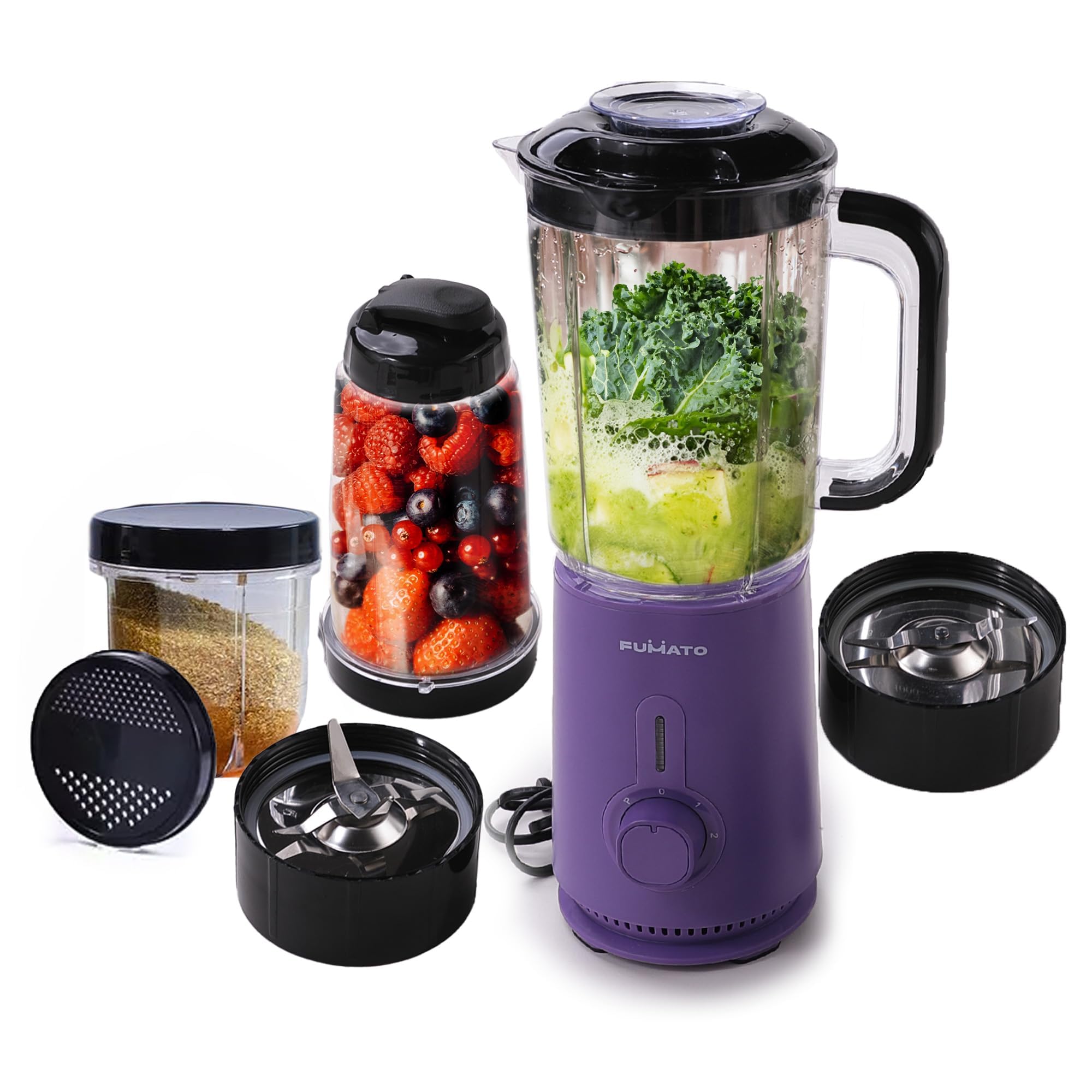FUMATO Mixer Grinder Blender- 800W | Mixie for Kitchen with 3 Jars, St