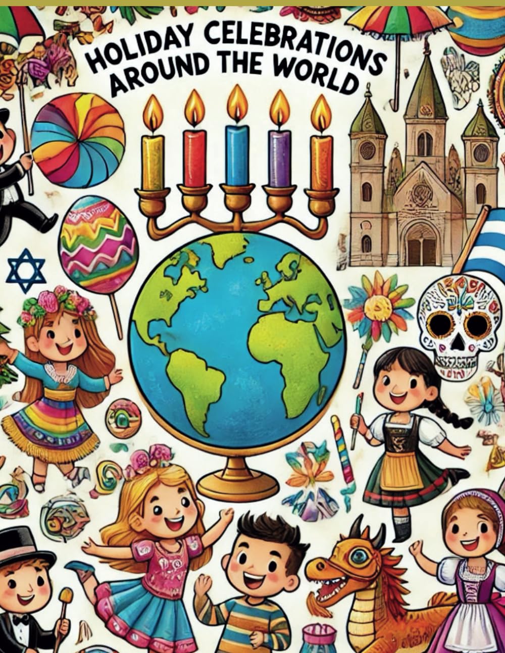 Holiday Celebrations Around the World-Fun and Festive Coloring Pages for Kids. Beautiful Traditions And Joyful Moments From Holidays Around The World