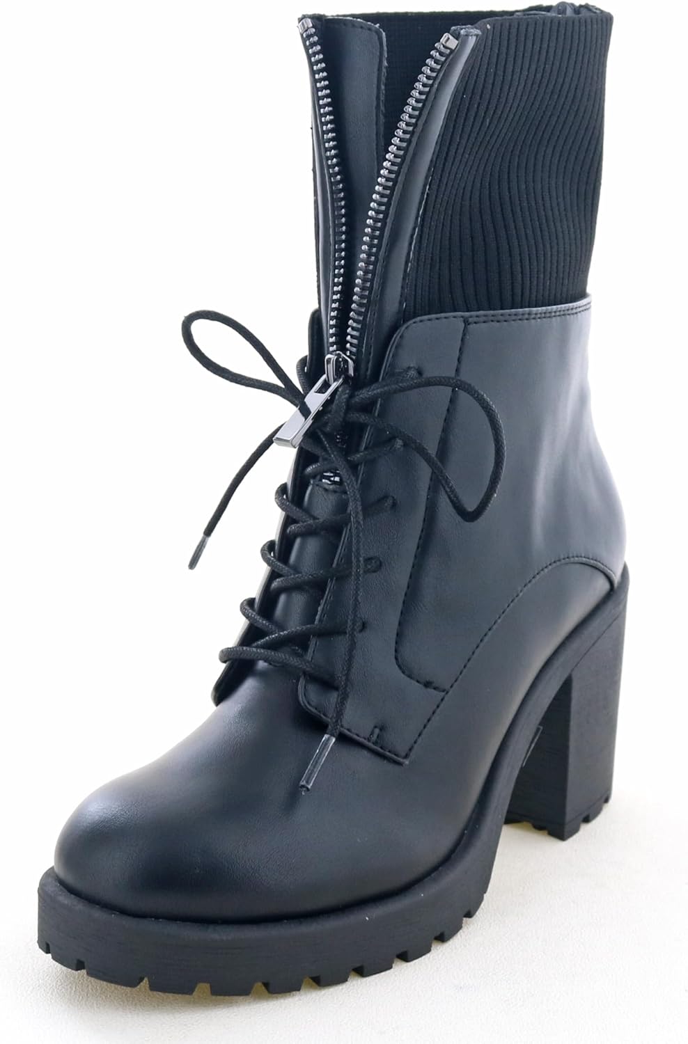 完売カラー❣️ [あしながおじさん] 厚底ヒールレースアップブーツ ワイン LL 完売カラー❣️ [あしながおじさん] 厚底ヒールレースアップ