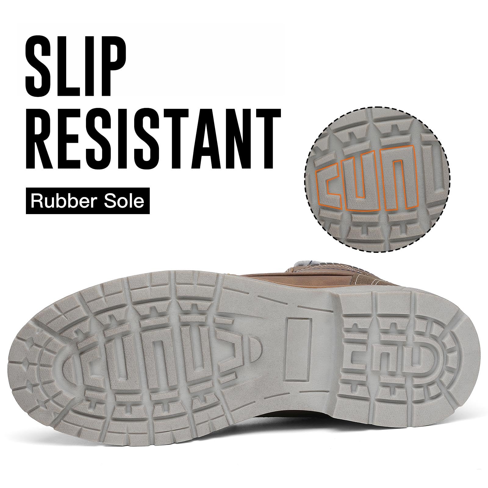 Mishansha Scarpe Uomo Stivaletti da Trekking Eleganti Scarpe da Ginnastica Stivali da Escursionismo Invernali Impermeabile Outdoor