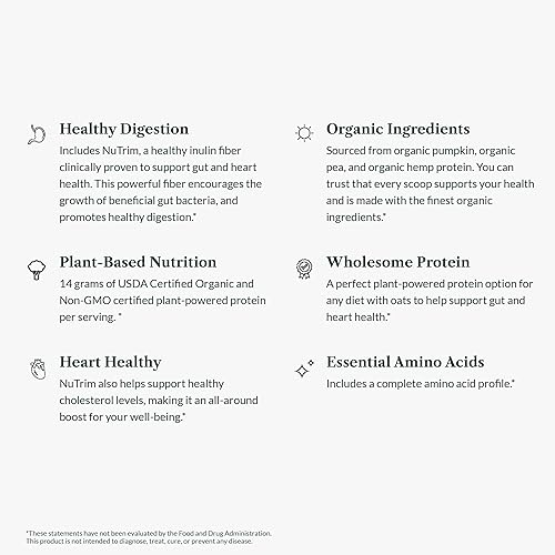 Miniatura 8 de Greens First Dream Protein Polvo vegano a base de plantas, proteína orgánica de calabaza, cáñamo y guisantes del USDA - Sin gluten, sin OMG, sin