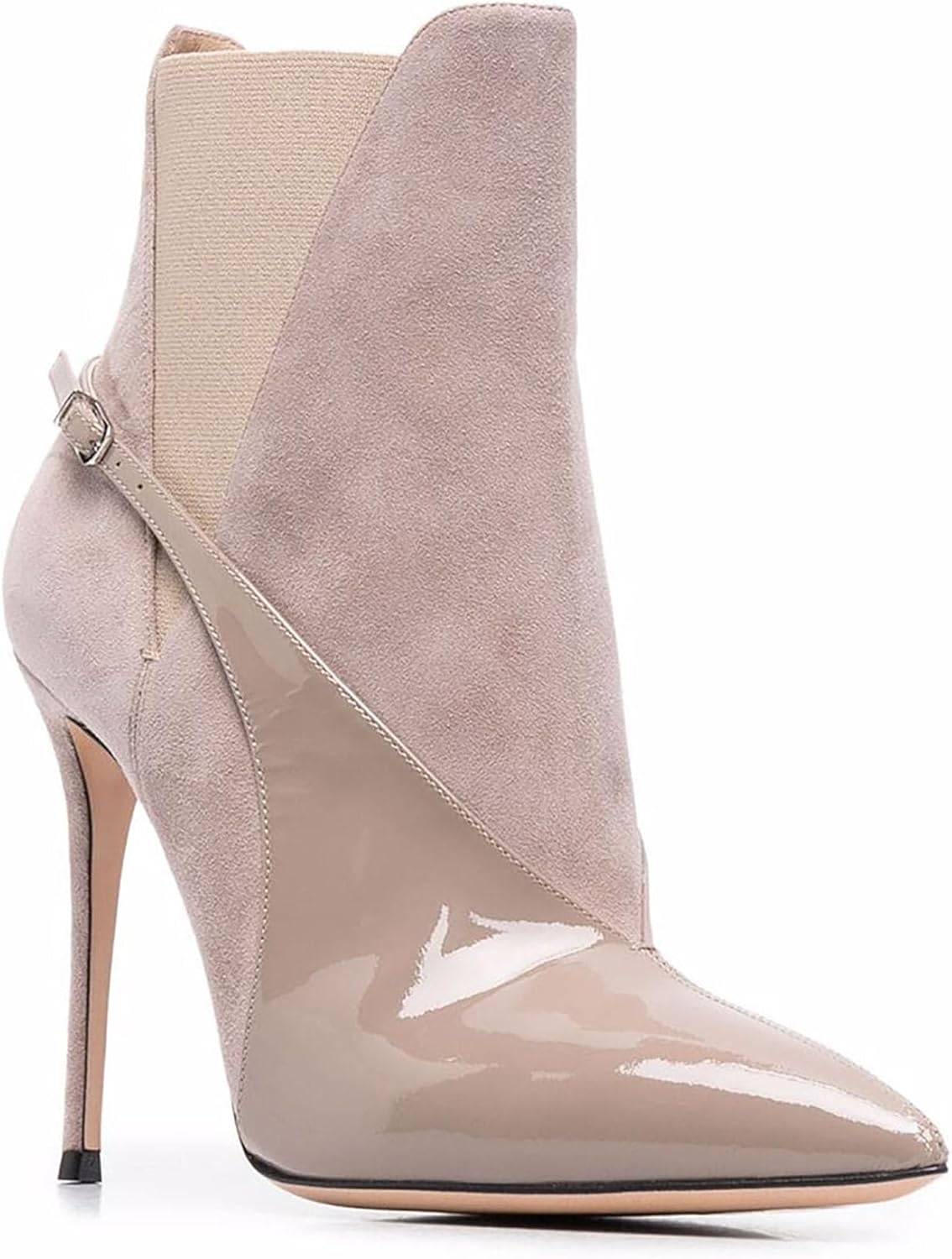 Botines De Mujer Con Tacon Alto Tacón Alto Botas De Mujer Color Beige Tacón Alto Botines Para Dama