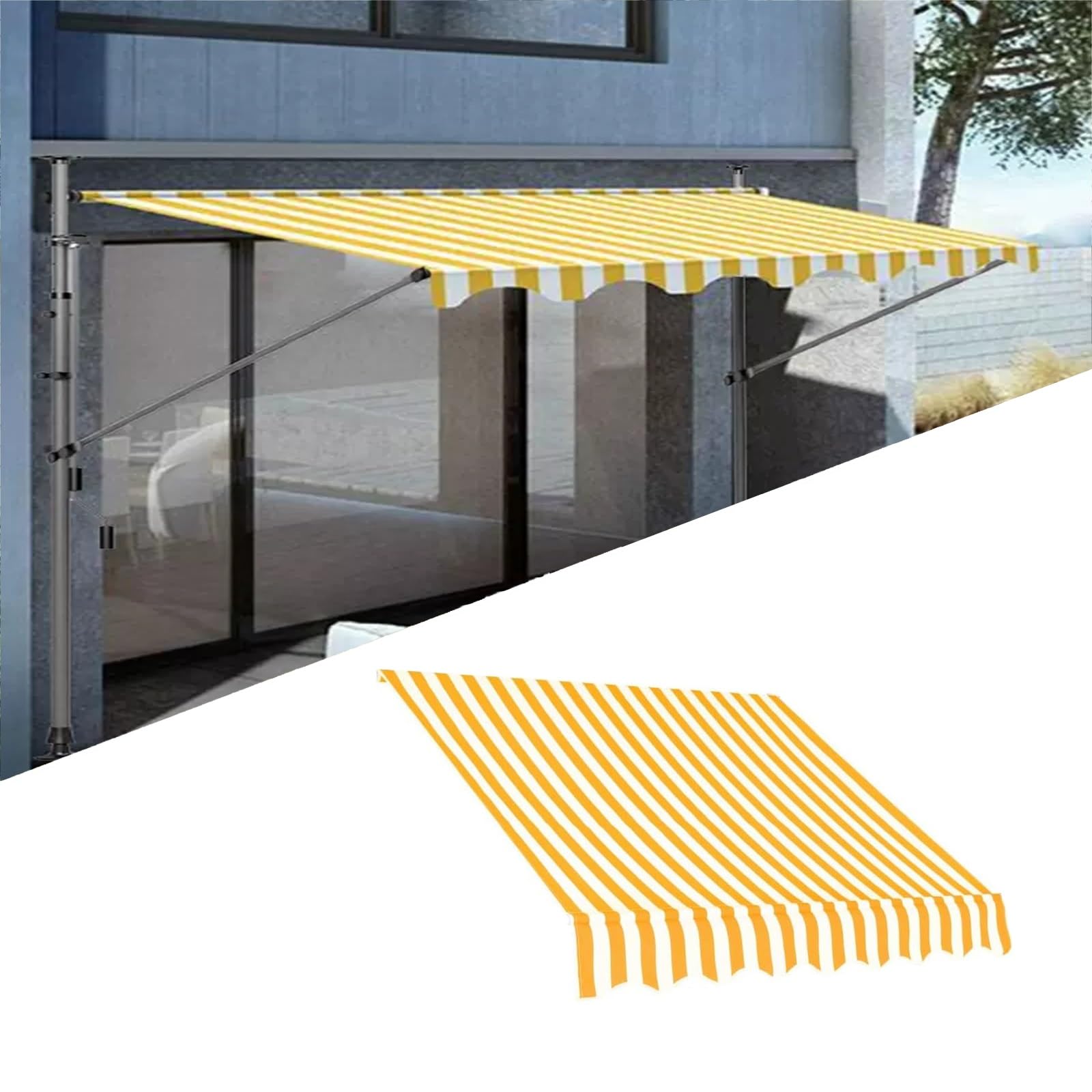 Toldo impermeable para exteriores ideal para dar sombra y decorar su terraza o balcón