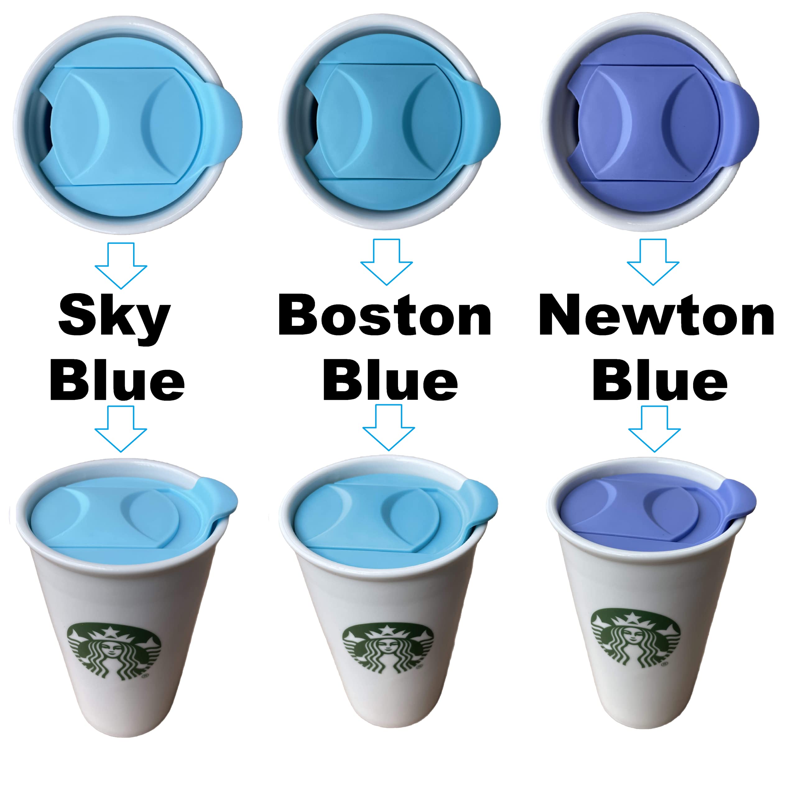 Amazon.com: MIE Replacement Lid for Starbucks - Bonds with 10oz, 12oz & 16oz  Ceramic Travel Mug/Tumbler, Cup: Home & Kitchen