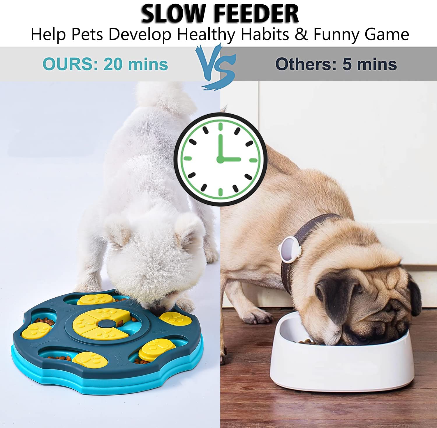 Hunde-Puzzle-Spielzeug – Interaktiver Slow Feeder, Level 2, Für Große, Mittlere & Kleine Hunde, Geistige Stimulation