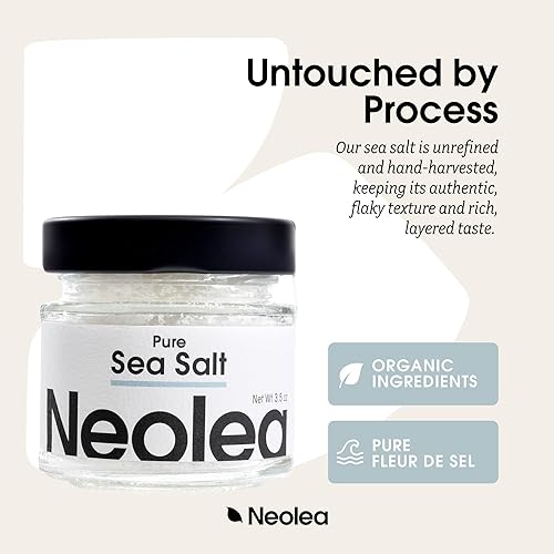 Miniatura 10 de Neolea Copos de sal marina Porcini de Grecia  Hecho de flor de sal  Combina bien con risotto y salsas saladas  3.5 oz (100 g)