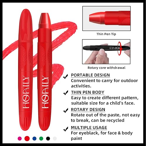 Miniatura 2 de Palo negro de ojos, pintura facial deportiva para softbol, béisbol, fútbol, lacrosse, crema de larga duración, pintura facial y corporal en barra