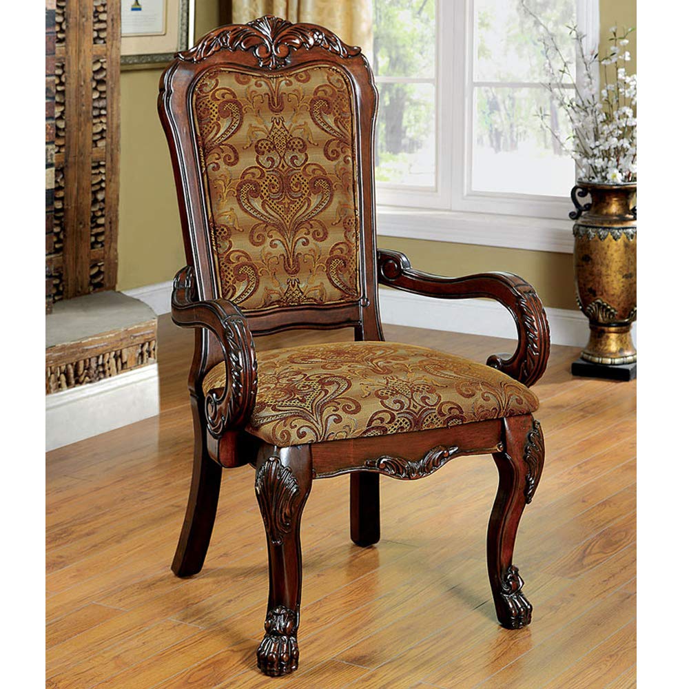 William's Home Furnishing Medieve Arm Chair, Brown