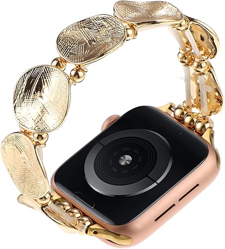 Miniatura 2 de JimBird - Correas elásticas compatibles con Apple Watch de 1.49, 1.57, 1.61, 1.65, 1.73 y 1.73 pulgadas, correa elástica de joyería compatible con