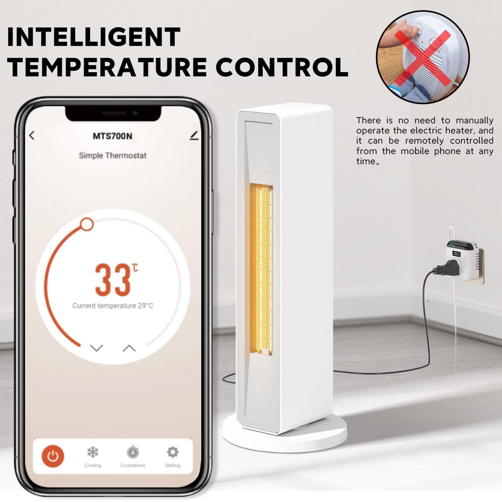Prise de Thermostat WiFi Intelligente Contrôleur de Température avec Télécommande APP Prise électrique Programmable UE 220 V