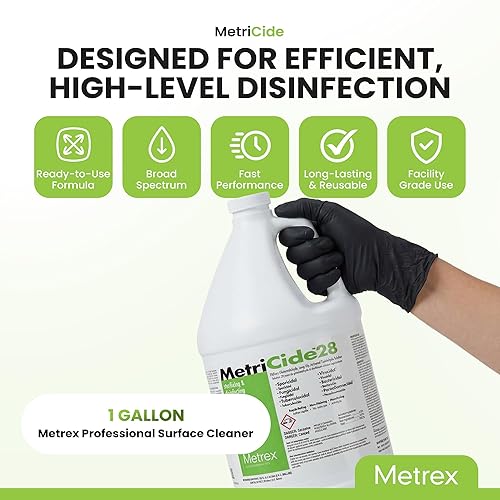Miniatura 3 de Metrex MetriCide 28 Solución de esterilización y desinfección de alto nivel - 2.5% de glutaraldehído, reutilizable hasta 28 días, limpiador