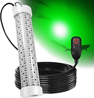 Goldlife Underwater Fishing Light with 100ft Cable, 400W 40000LM GFCI Safety Plug Brightness Green