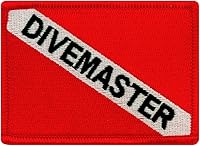 Vista 1 de Divemaster - Parche bordado para buceo, emblema de buceo, recuerdo
