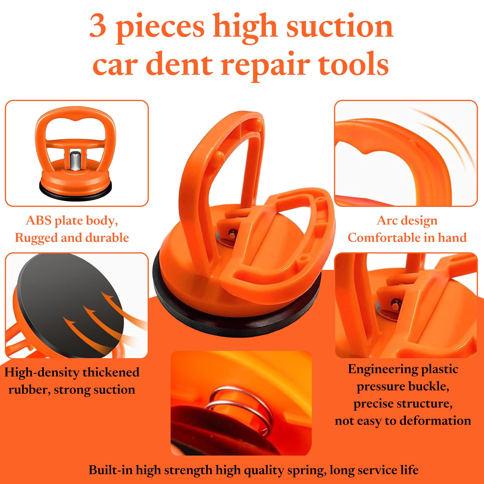 2 Stuks Zuignappen | 60 Mm Deukentrekker | Voor Auto’s En Glas | Heavy Duty