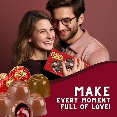 Miniatura 8 de Paquete de cerezas cubiertas de chocolate con leche. Incluye una caja de chocolate de cerezas cubiertas de chocolate de Cella's para el día de San