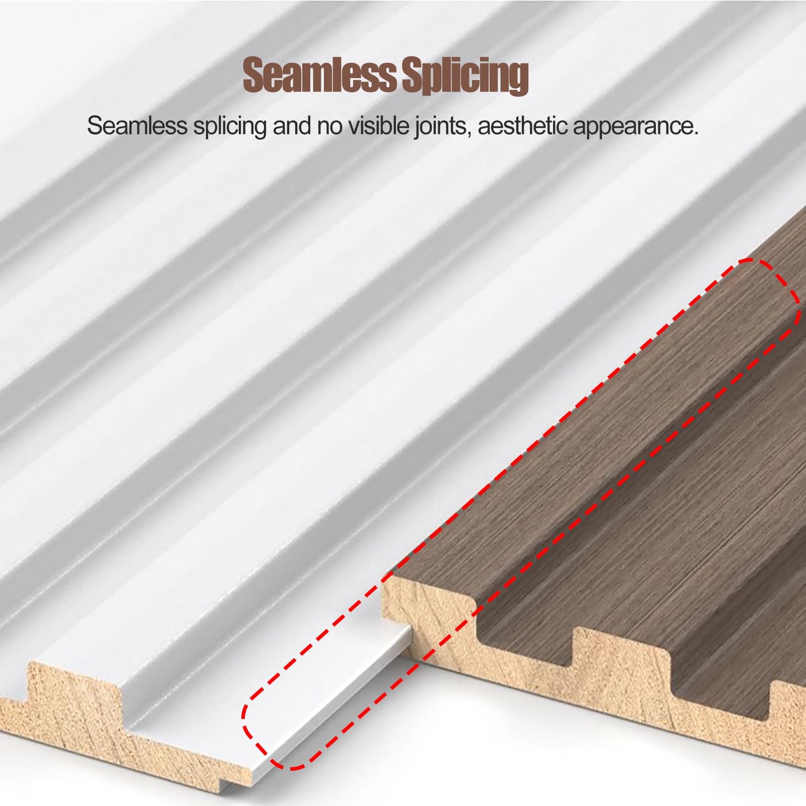 Pannelli da parete in legno per interni moderni, soluzione di rivestimento murale durevole fai da te per soggiorno, camera da letto e uffici