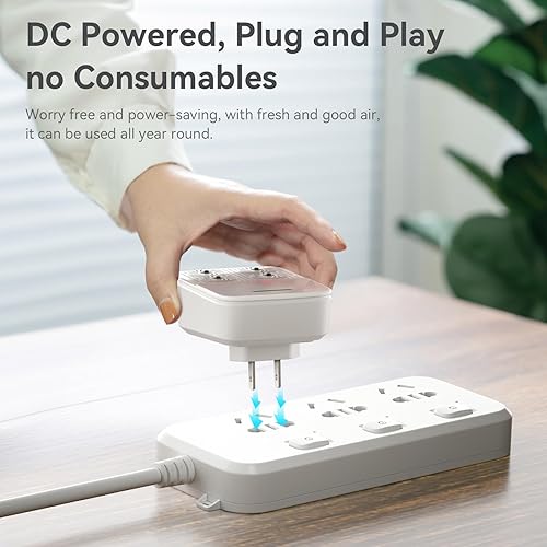 Miniatura 6 de Ionizadores de aire para el hogar (paquete de 3), purificadores de aire con enchufe de iones negativos ionizador para el hogar, dormitorio, oficina