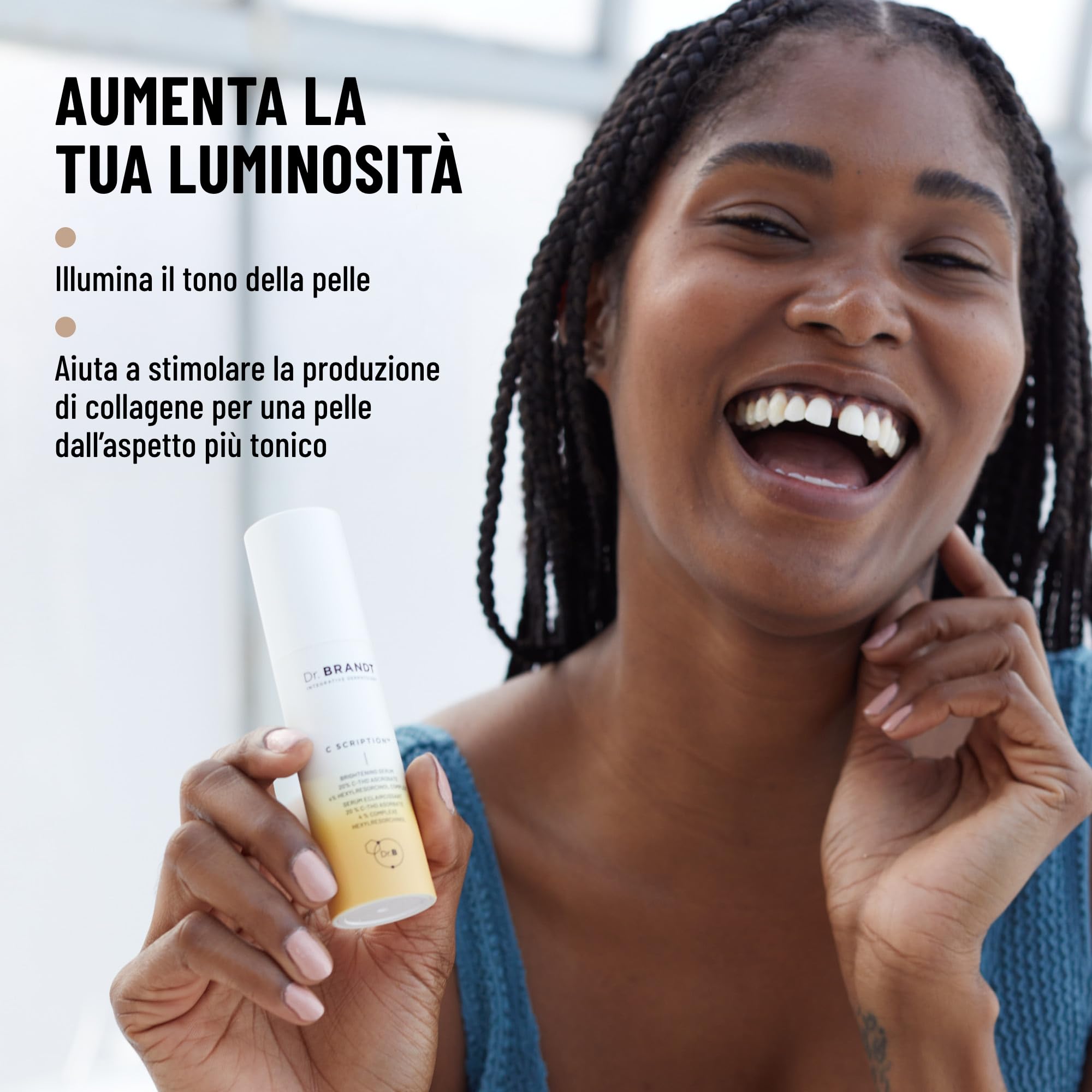 Dr. Brandt Bright This Way C Scription - Siero concentrato alla vitamina C - Attenua le macchie scure, riduce le rughe e illumina il tono della pelle - 30 ml